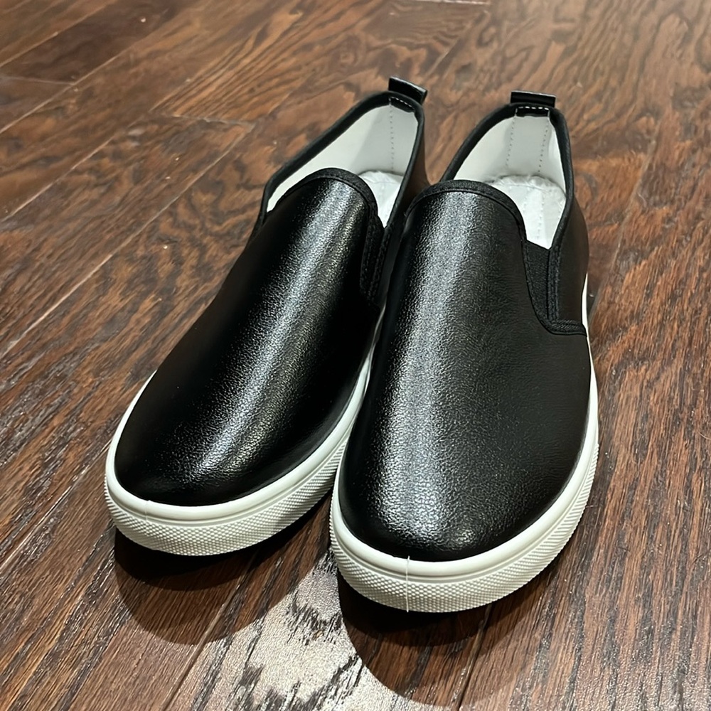 NBW Black Slip On Sneakers